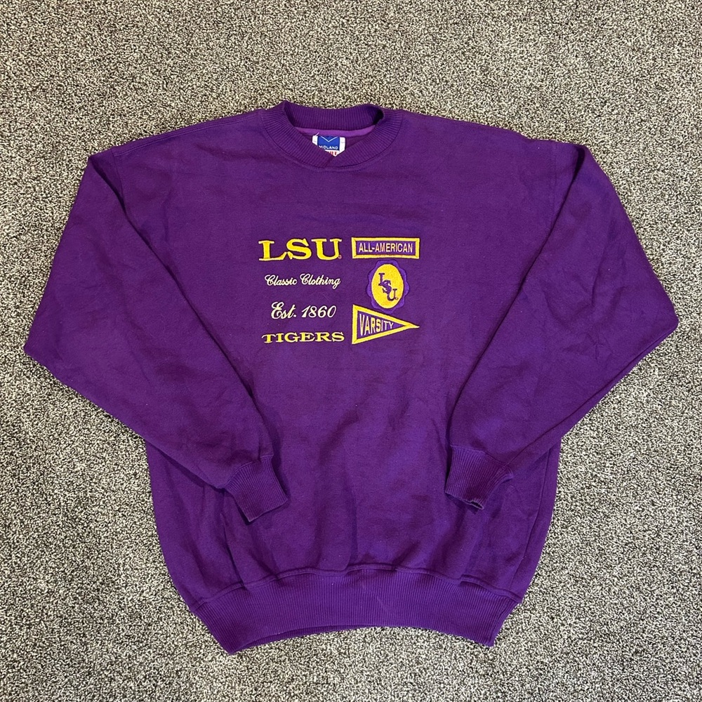 Vintage LSU Tigers Crewneck Sweatshirt 80’s Men’s Size L